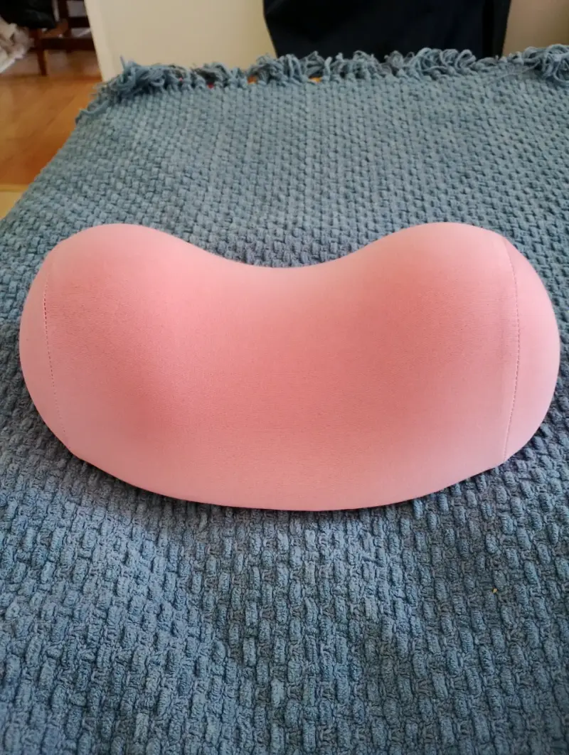 Almohada cervical ergonómica rosa - 2