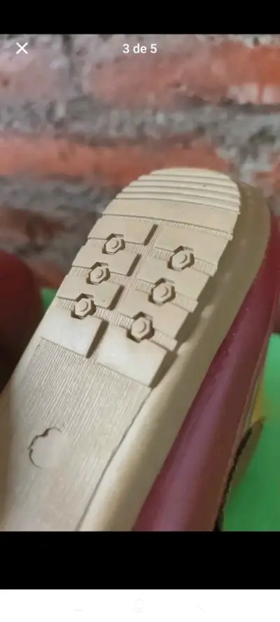 Botines rojos de cuero sintético para Mujer - miniatura 3