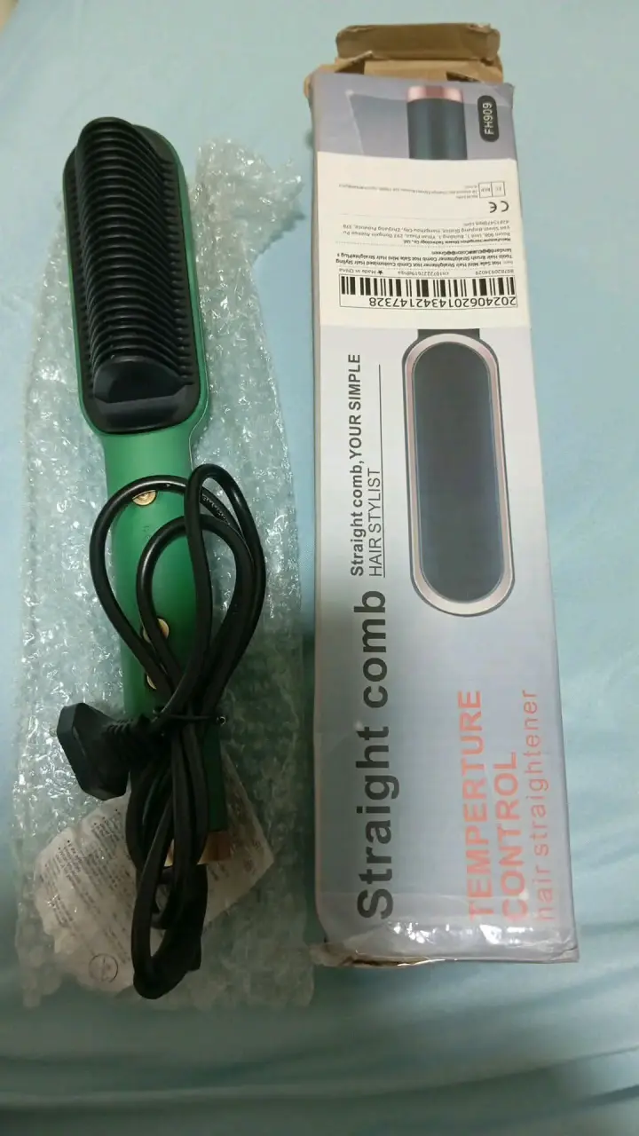 Cepillo alisador de cabello con control de temperatura - 1