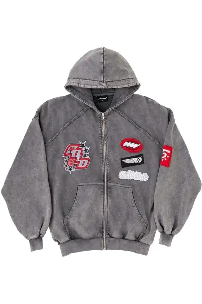Poleron Cold Culture Walker Zip Washed Black - miniatura 1