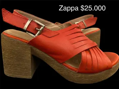 Sandalias de tacón alto rojas Zappa - miniatura 1