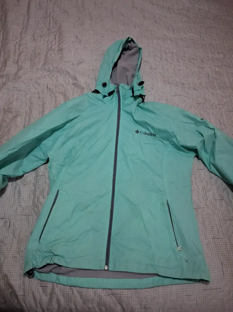 Chaqueta impermeable Columbia verde menta - 1