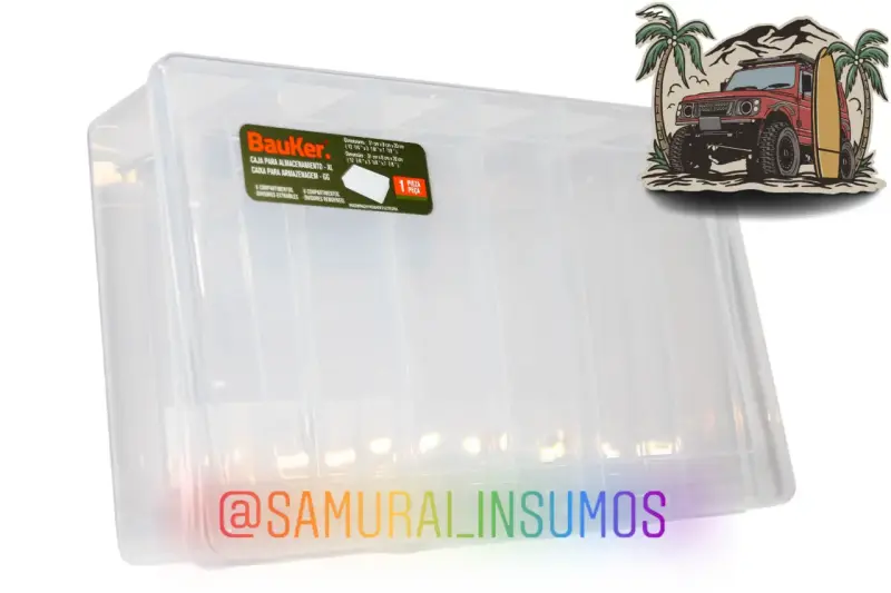Caja Almacenamiento XL Organizador baterias Herram - 4