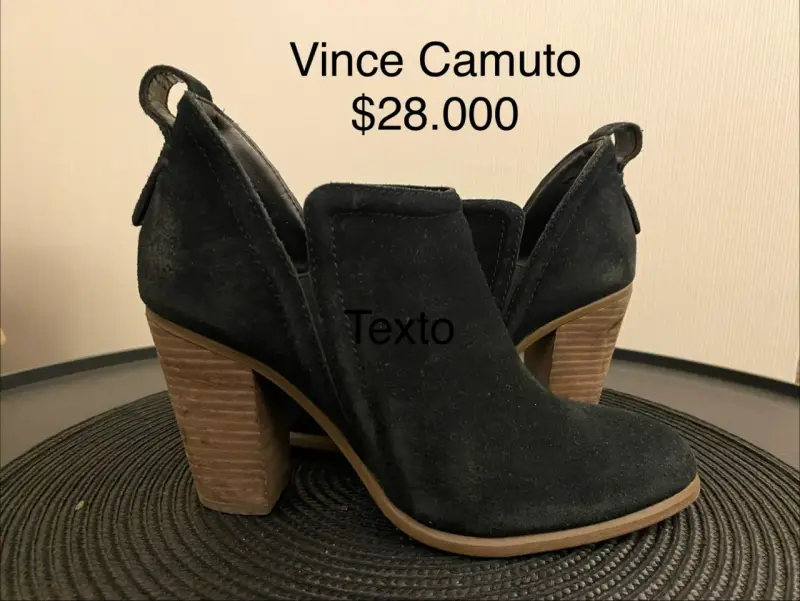 Botines de gamuza negra Vince Camuto - 2