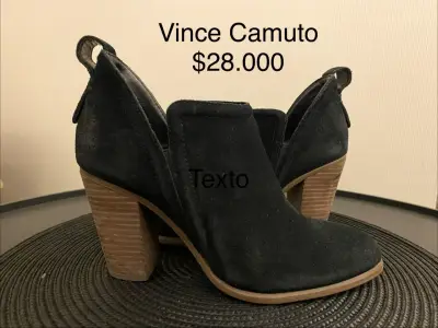 Botines de gamuza negra Vince Camuto - miniatura 2