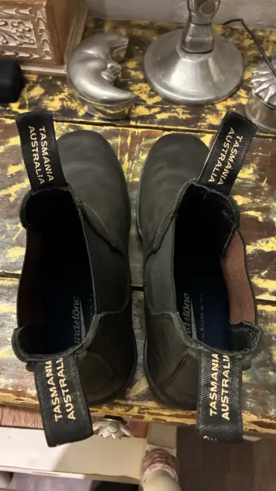 Zapatos de cuero Blundstone negras - miniatura 1