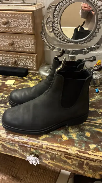 Zapatos de cuero Blundstone negras - miniatura 2