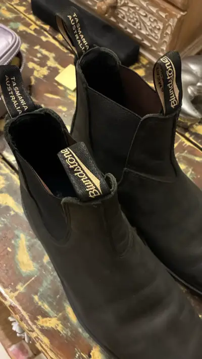 Zapatos de cuero Blundstone negras - miniatura 3