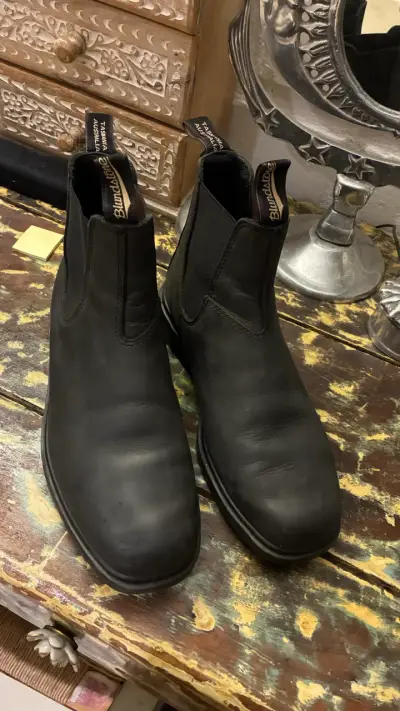 Zapatos de cuero Blundstone negras - miniatura 6