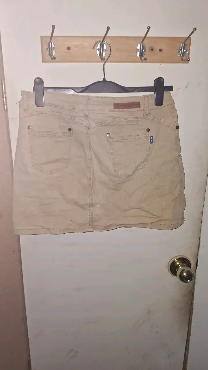 Falda short beige con bolsillos Ja & Je talla 44 - 3