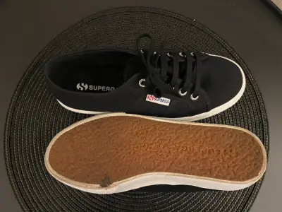Zapatillas negras Superga de lona - miniatura 1