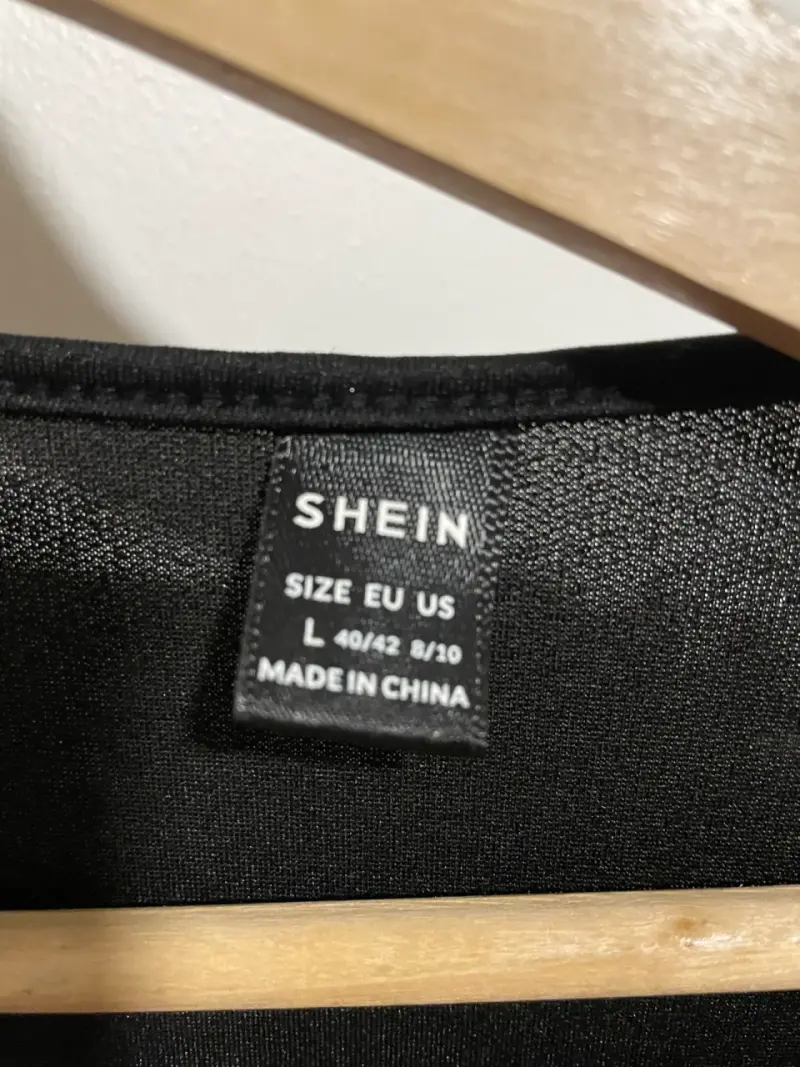 Body negro brillante Shein talla L - 3