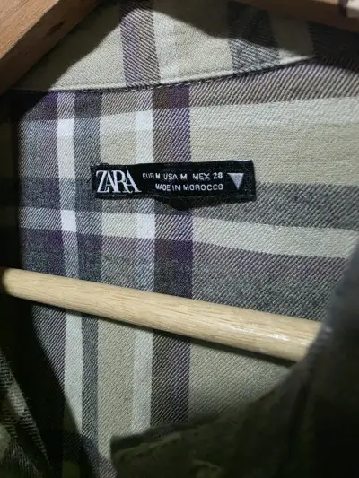 Camisa de cuadros Zara para mujer talla L - miniatura 1