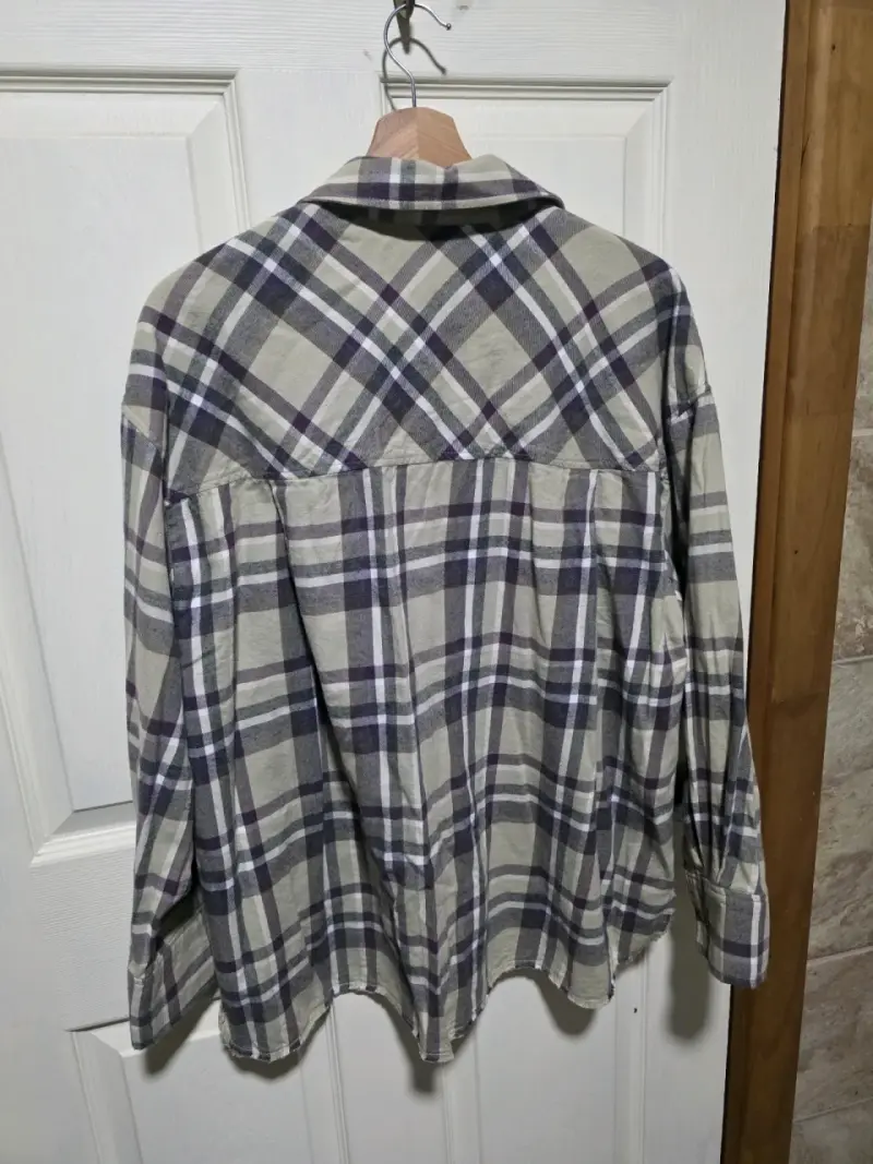Camisa de cuadros Zara para mujer talla L - 4