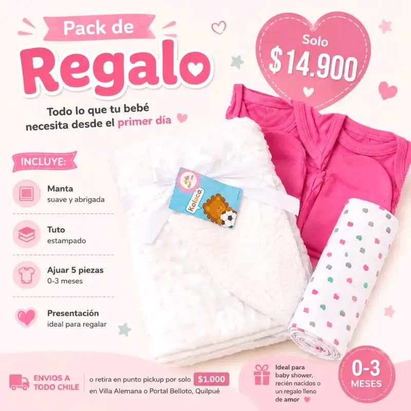 Pack de Regalo para Bebé 0-3 Meses - 2
