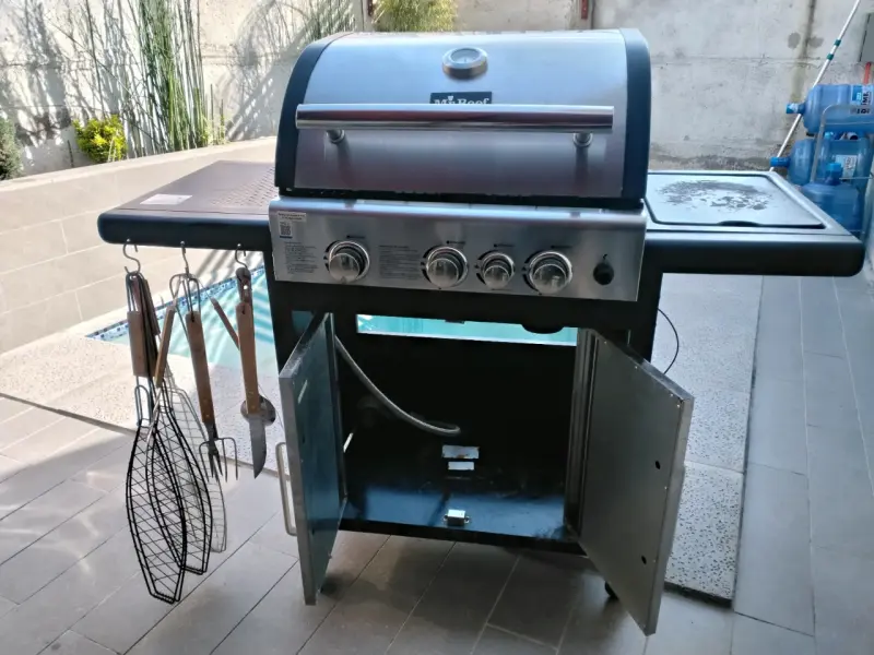 Parrilla a gas Mr. Beef con quemador lateral - 10
