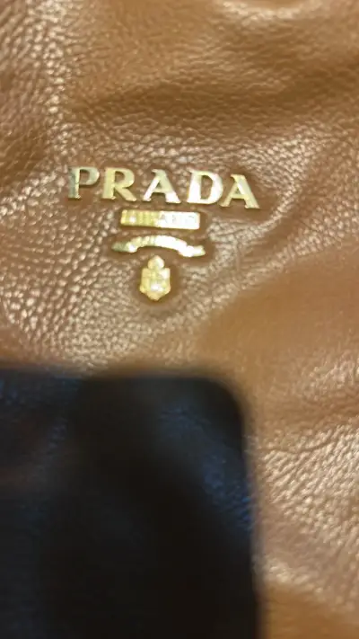 Bolso de cuero marrón Prada - miniatura 2