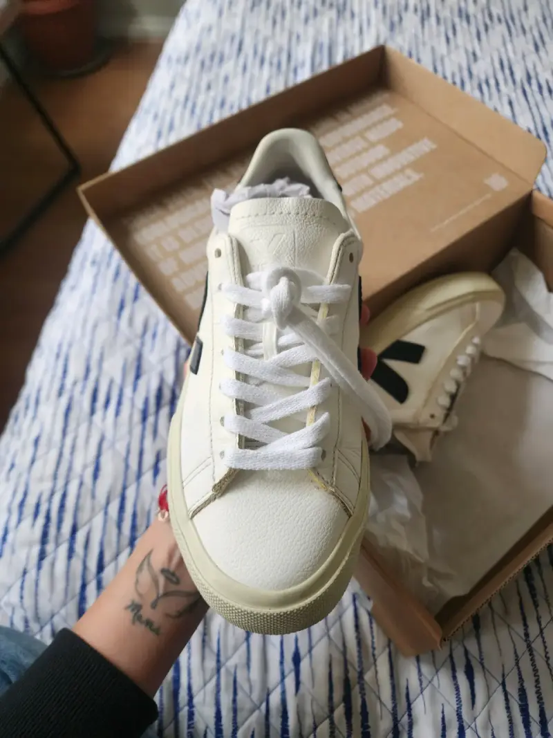 Zapatillas blancas Veja de cuero para hombre - 2