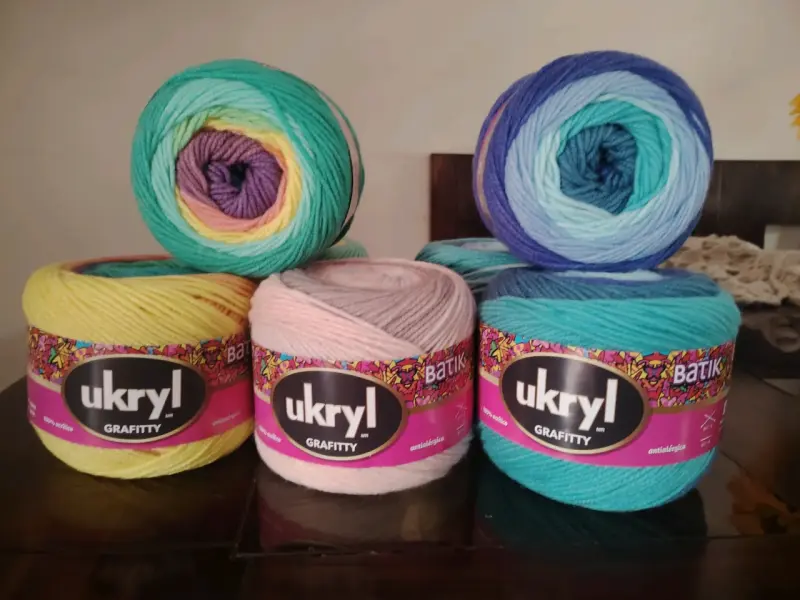 Lana Ukryl Batik Angora en Colores Pastel - 2