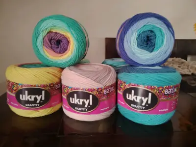 Lana Ukryl Batik Angora en Colores Pastel - miniatura 2