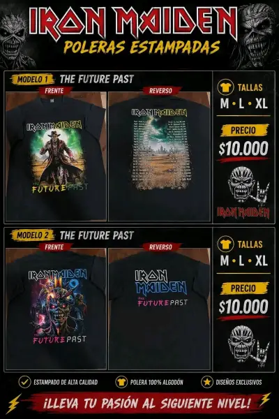 Polera estampada Iron Maiden - miniatura 1