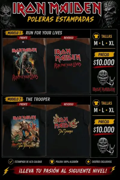 Polera estampada Iron Maiden - miniatura 2