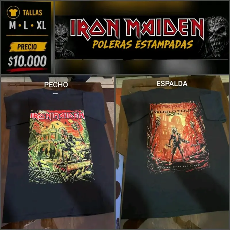 Polera estampada Iron Maiden - 3