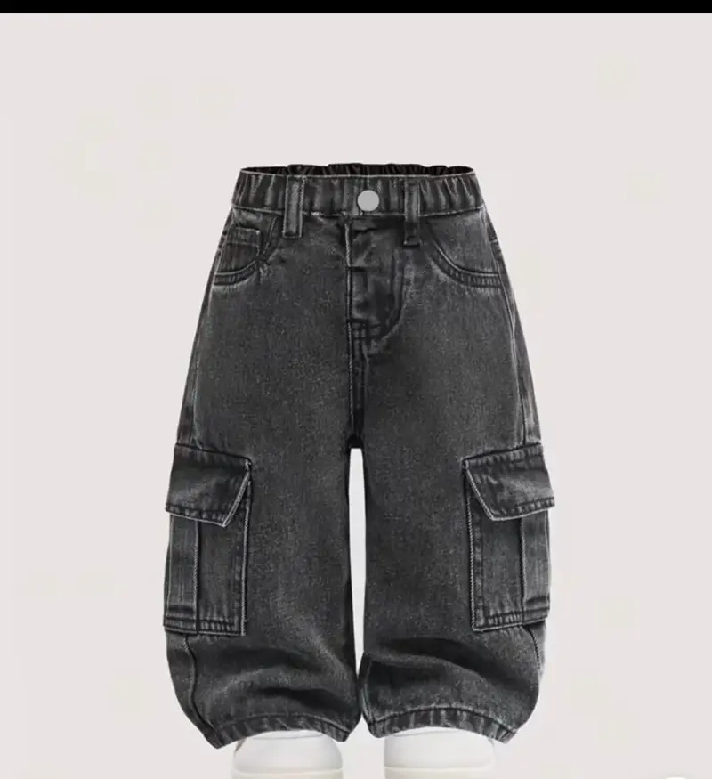 Pantalones cargo de mezclilla para niños