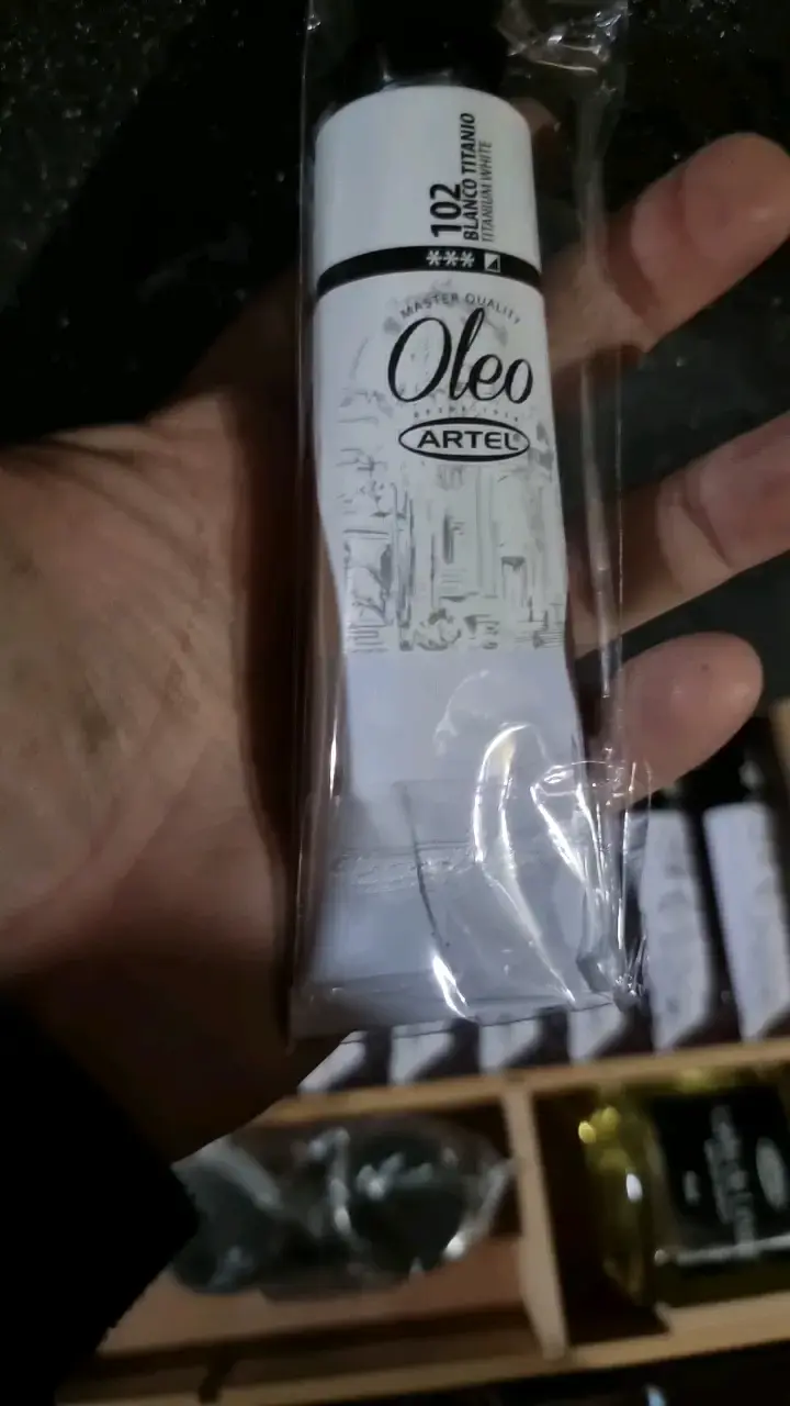 Set de pintura al óleo con estuche de madera - 4