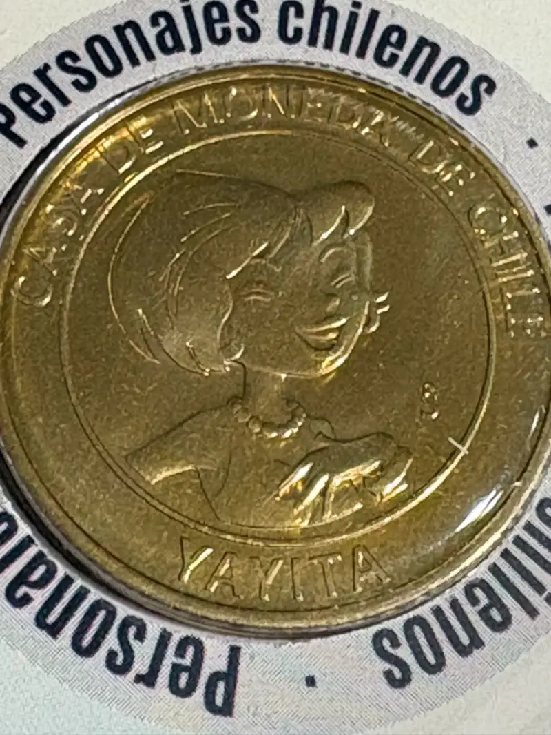 Moneda conmemorativa chilena de Yayita - 1