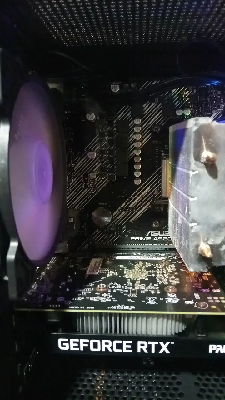 Combo gamer ryzen 5500 con placa madre asus A520MK - 2