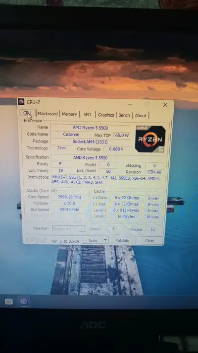 Combo gamer ryzen 5500 con placa madre asus A520MK - miniatura 3