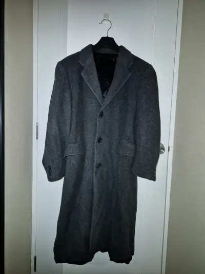 Abrigo de lana gris XL unisex - miniatura 1