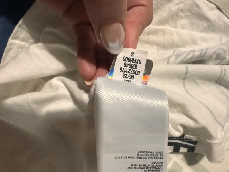 Polera The North Face blanca con logo grande - 4