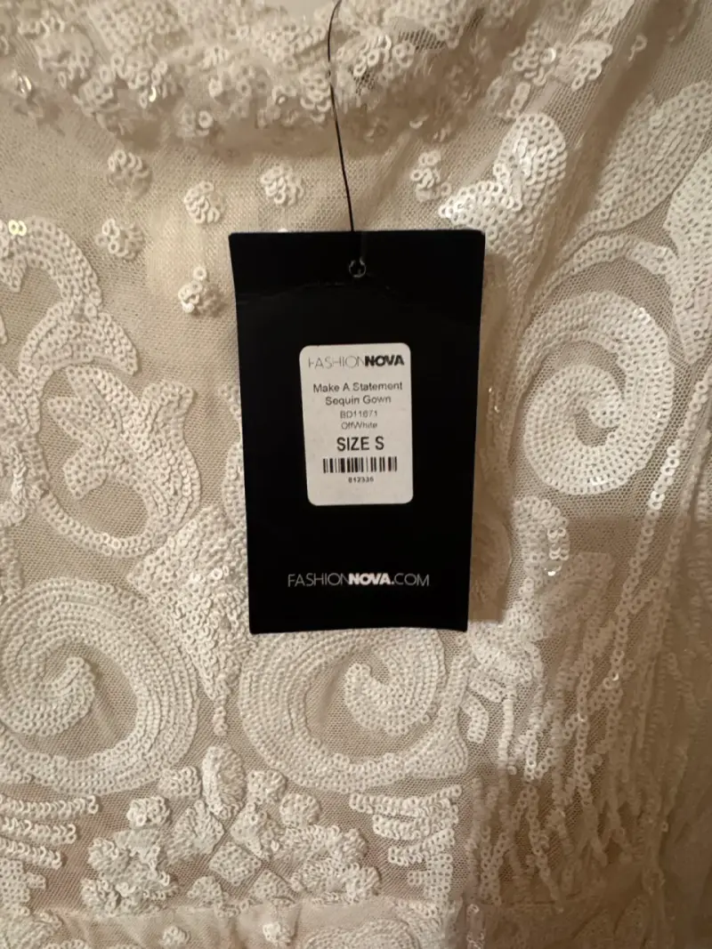 Vestido de Novia  blanco Fashion Nova - 3