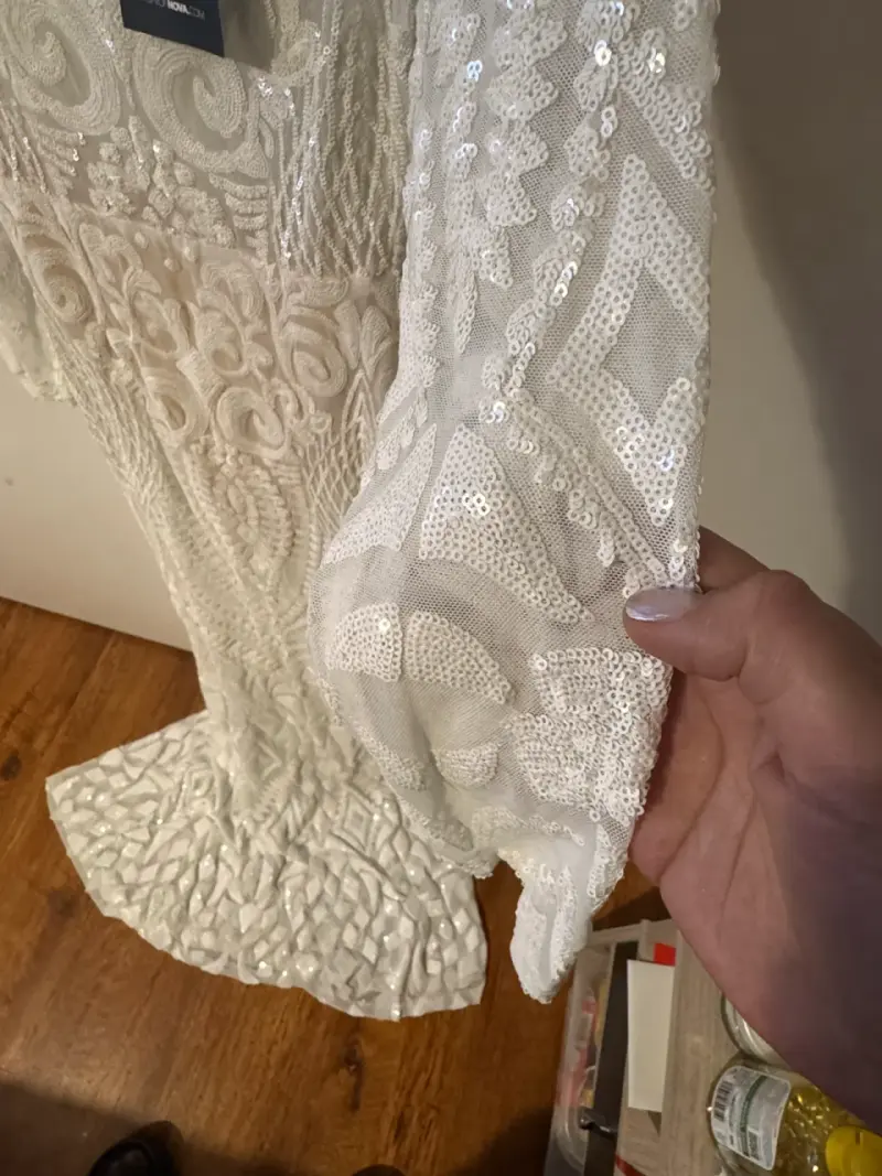 Vestido de Novia  blanco Fashion Nova - 4