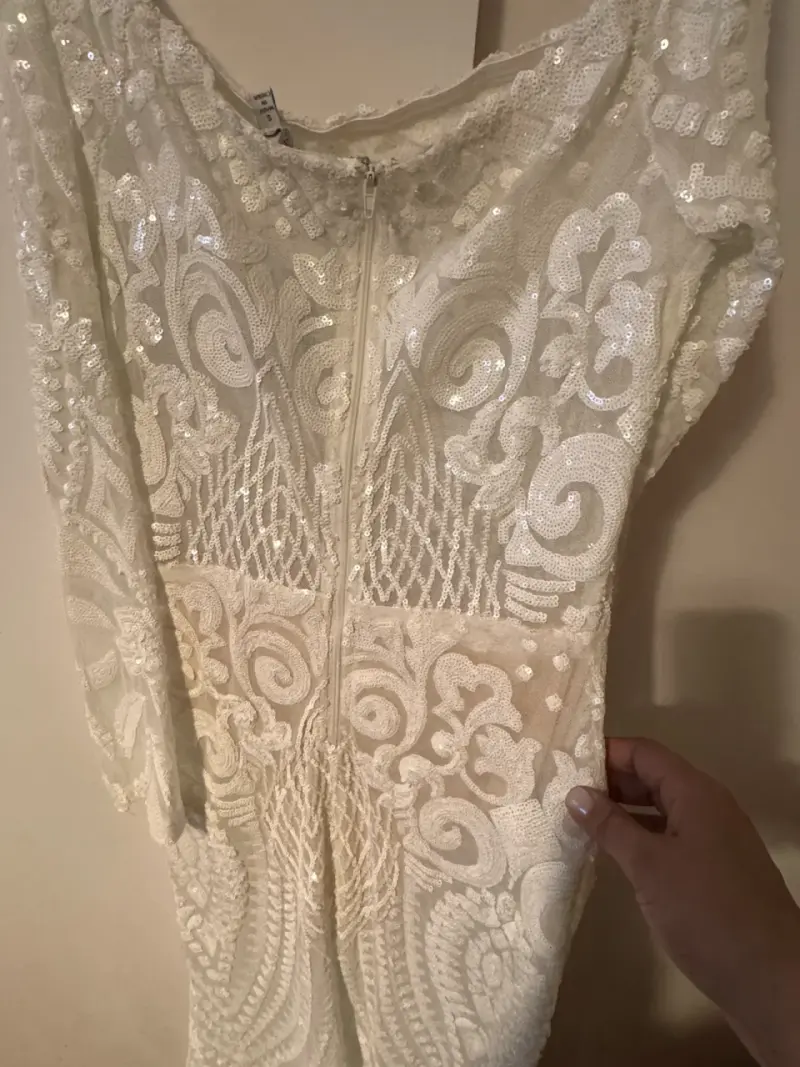 Vestido de Novia  blanco Fashion Nova - 6