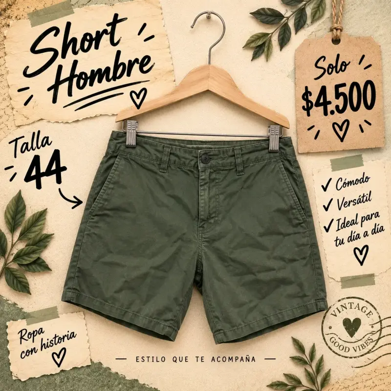 Shorts de Hombre Talla 42 y 44 Algodón - 2