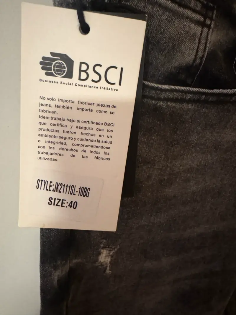 Jeans de hombre para gris desgastados para mujer - 2