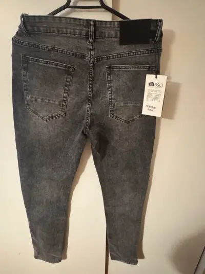 Jeans de hombre para gris desgastados para mujer - miniatura 3