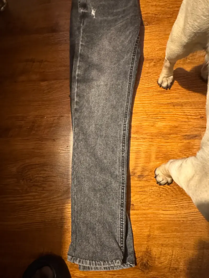 Jeans de hombre para gris desgastados para mujer - 4