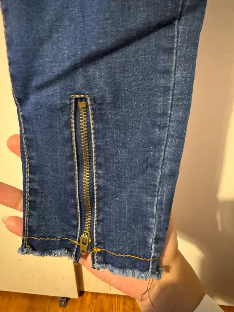 Jeans Dirty de mujer con cierre en tobillo - 3