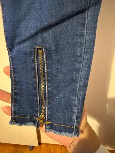 Jeans Dirty de mujer con cierre en tobillo - miniatura 3
