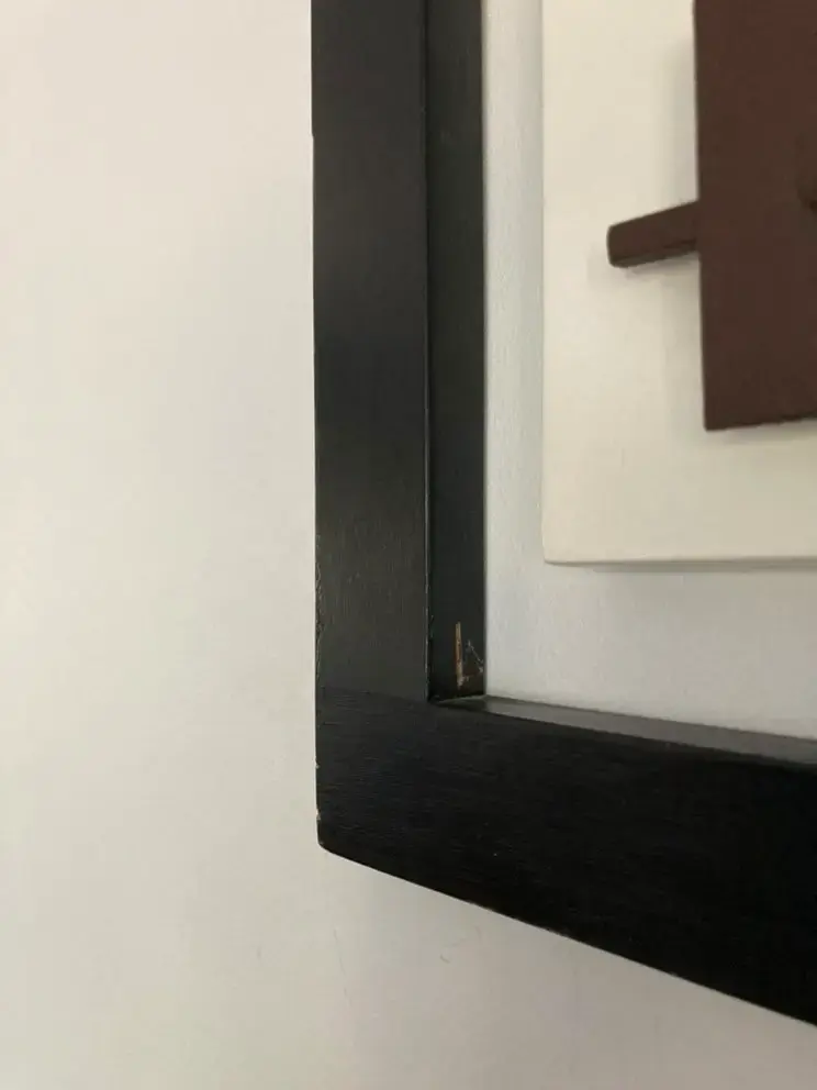 Cuadro de metal y madera comprado en mexico - 3