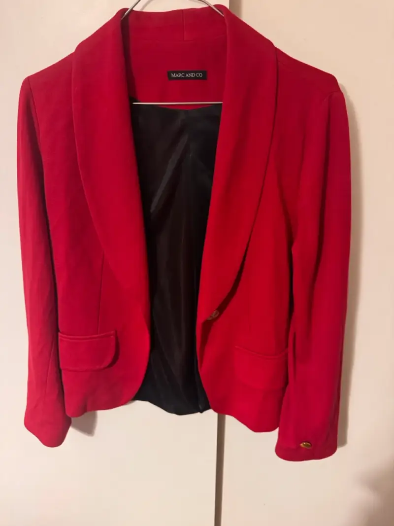 Blazer rojo elegante Marc and Co para mujer - 1