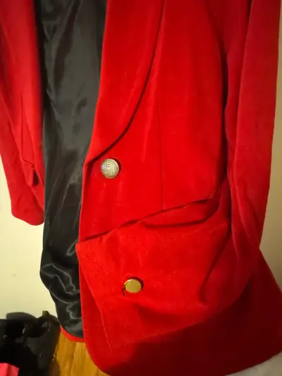 Blazer rojo elegante Marc and Co para mujer - miniatura 3