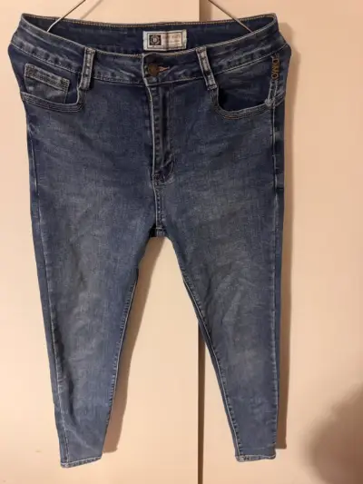 Jeans de mezclilla azul para mujer talla 40 - miniatura 1