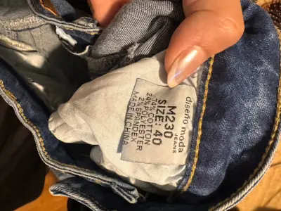 Jeans de mezclilla azul para mujer talla 40 - miniatura 4