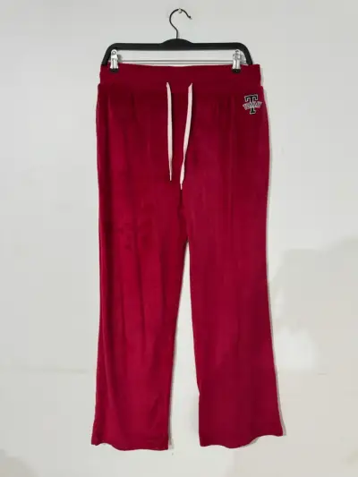 Pantalones de felpa Tommy Hilfiger rojos - miniatura 1