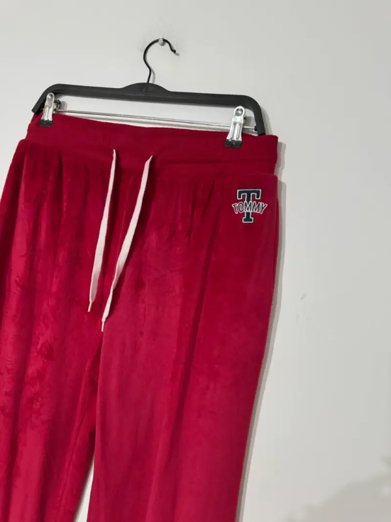 Pantalones de felpa Tommy Hilfiger rojos - 2